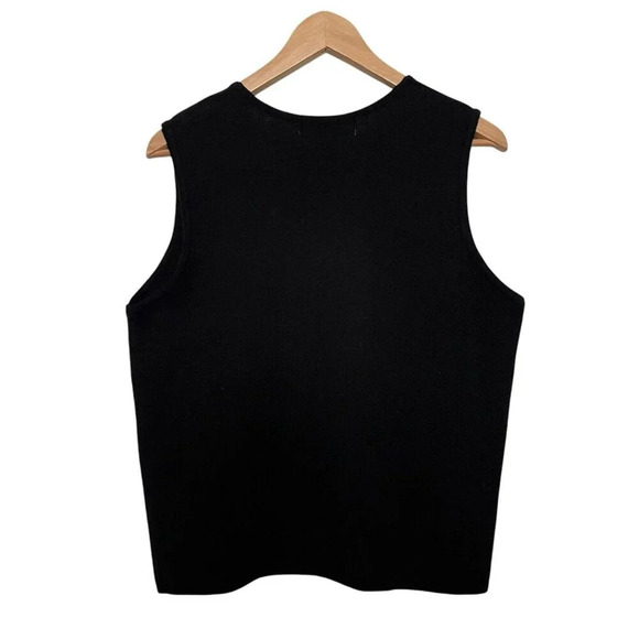 Vintage Rafael Sleeveless Lambswool Blend Sweater Dark Side Star Wars Size XL - Picture 2 of 4